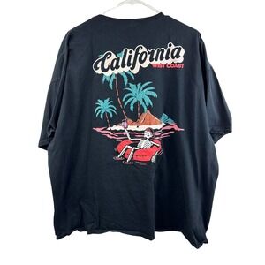 Return To Sender Mens XXL California West Coast Skeleton Graphic T-Shirt Black